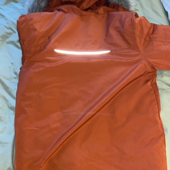 Orange Fur-Lined kids Winter Jacket - Picture 15 of 16